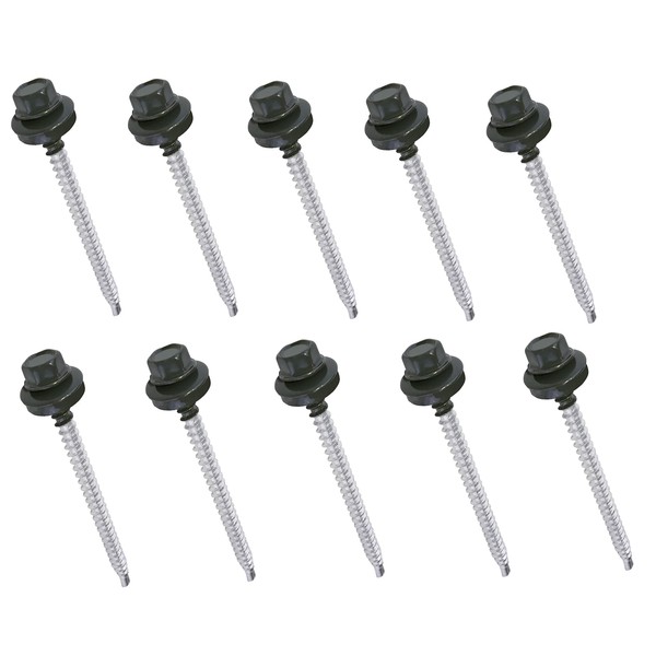 AERZETIX - C57208 - Set of 10 self-drilling screws metal