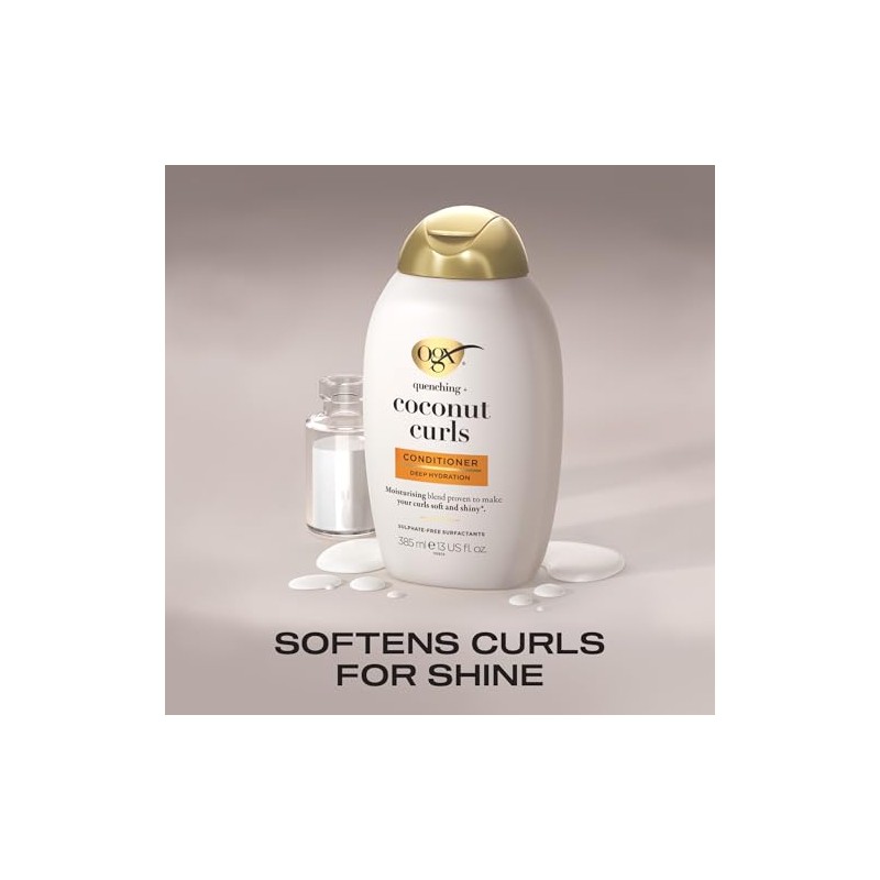 OGX® Acondicionador Quenching Coconut Curls, cabello rizado, 385ml
