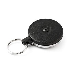 KEY-BAK Original SD Retractable Key Holder, 36" Kevlar Cord, Black Front, 13 oz.