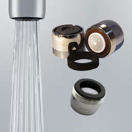 Ultimate Low Flow Aerator Spray Stream Faucet 0.35 gpm Economy Standard Dual Threaded (3 Pack)