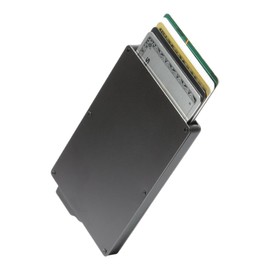 [arcana] [Recommended by the Japan Crime Prevention School] Skimming Prevention Card Case Credit Card Case Security Cashless (Black)