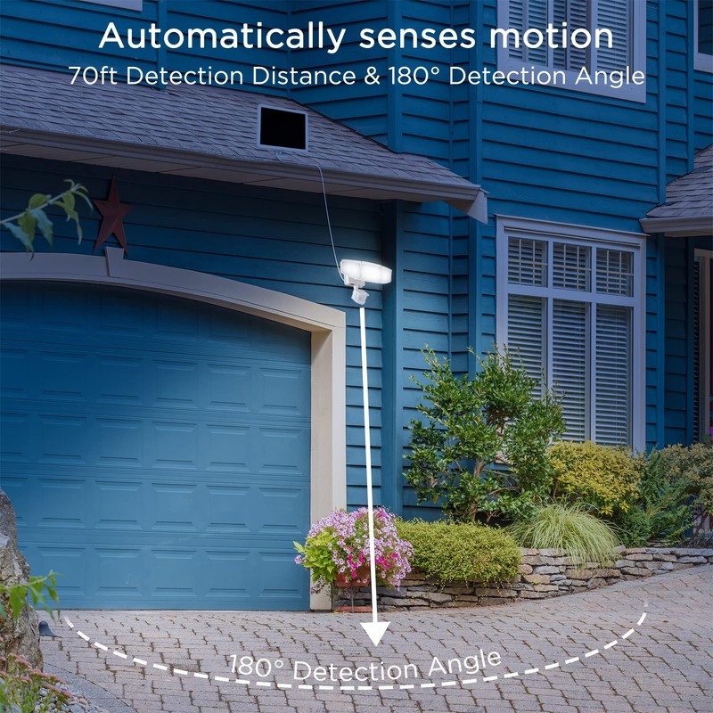 AWSENS Solar Security Lights Motion Outdoor, 1800LM, Solar LED Motion