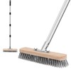Stainless Steel Wire Scrub Brush with Long Handle, Heavy Duty