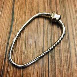JMQJewelry Charm for Bracelet Stainless Steel Snake Chain 20cm 7.8inch Family Friend Wife Husband Brother Sister Daughter Son Jewelry