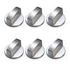 Lunyloer Gas Stove Knob, 6 Pcs 6MM Universal Gas Hob