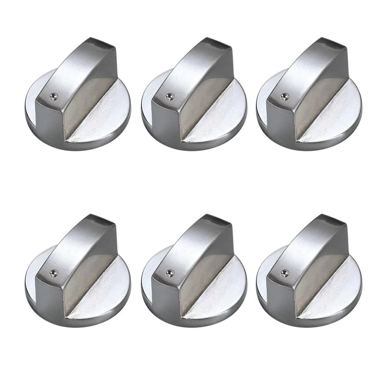 Lunyloer Gas Stove Knob, 6 Pcs 6MM Universal Gas Hob