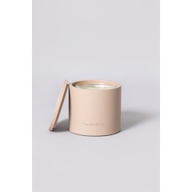 Charley&Co. Neutral Minimalistic Cement Candle Holders - Designed to fit a Standard 14.5oz 3-Wick Candle or Smaller (1, Deep Blush)