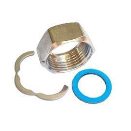 H2O-Flex® Connection Set Stainless Steel Corrugated Pipe Screw Connection for Solar and Sanitary in Inch (3/8 Inch)