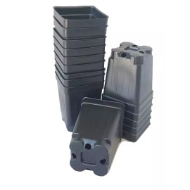 Landmark Square Nursery Pot - Set of 16  - 3.25" x 3.25 x 3.5" Tall plastic