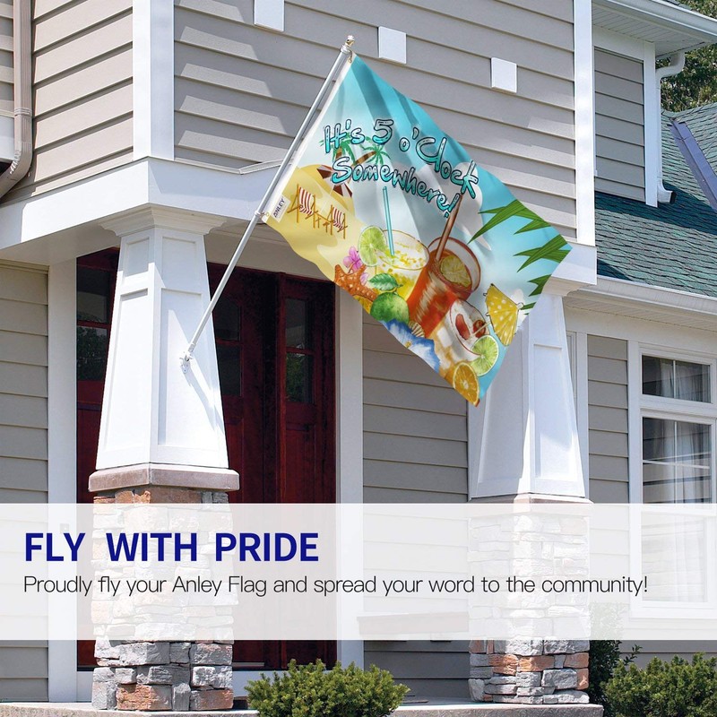 Anley Fly Breeze 3x5 Foot It's 5 o'Clock Somewhere Flag