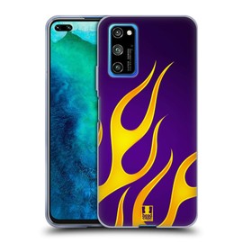 Head Case Designs Hot Rod Flammen Abziehbild Soft Gel Handyhülle Hülle kompatibel mit Honor V30 Pro/View 30 Pro 5G