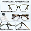 Oversized Reading Glasses 2.25 for Women, Large Frame Blue Light