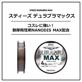 DAIWA STEEZ Durabra Max 12LB -160 Steel Gray