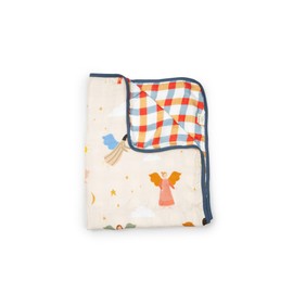 Be A Heart Muslin Baby Blanket, Baptism Gift (Guardian Angels)