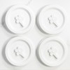 Lelife Silicone Mason Jar Lids, Regular and Wide Mouth Compatible,