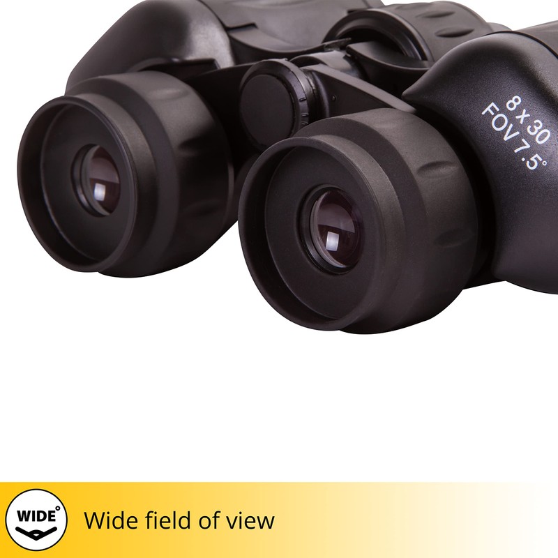 Levenhuk Atom 8 x 30 Accessories, Adult, Unisex, Black (Black),