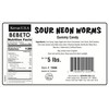 Kervan Candy Bebeto Sour Neon Worm Gummies - Fruity, Soft