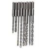8Pcs Hammer Drill Bit Carbide Tip 2 Flute Drilling Tool