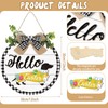 Glenmal 16 Pcs Seasonal Interchangeable Dachshund Door Welcome Sign Cute