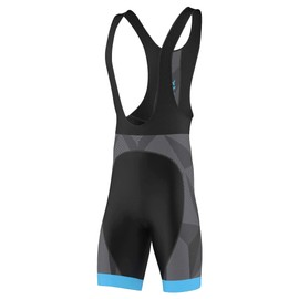 FDX Cycling Bib Shorts Men’s - 3D Gel Padded Bicycle Tights with Mesh Straps, Silicon Leg Grippers - Breathable, Quick Dry Summer Classic Racing Apparel - Better Fit and Performance (Blue-XS)