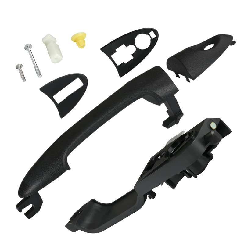 TQPONLY Exterior Door Handle & Reinforcement Plate Kit,for 2000-2007 Ford