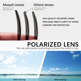 MAXJULI Polarized Big Sunglasses for Men and Women,UV400 Protection Sun Glasses,Ideal for Driving Cycling and Running(Green)