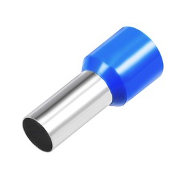 uxcell 10Pcs AWG4 Wire Ferrules Copper Crimp Connectors,VE25-16,Blue,Wire Crimping Tool Kit,Insulated Cord Pin End Terminal Assortment Kit