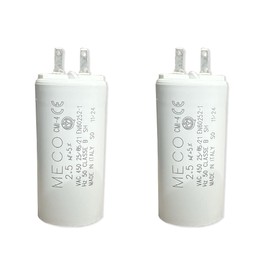 Capacitor 2.5µF V2 Faston 2.8 Cable Lugs 10000h Replacement for Somfy 6Nm Roller Shutter Motors Pack of 2 European Production
