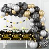 HFBOBP 2 Pack 60th Birthday Tablecloths,54 x 108 inch Disposable