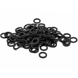 KINETICS LINE Aerator Gasket (21 x 15 x 2 mm) 100 Rubber Flat Gaskets for Aerator Aerator Tap Aerator Aerator Aerator (from -20°C to +70°C)