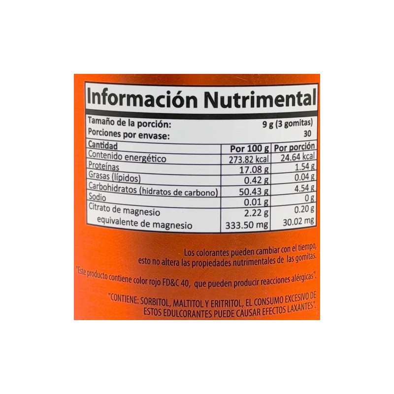 Citrato De Magnesio 90 Gomitas Mandarina Natural Health