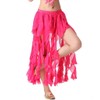 ZLTdream Belly Dance 16PCS-Curling Jellyfish Skirt for Girls andWomen Belly