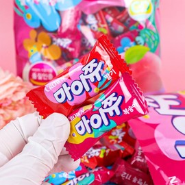 LENITH K-Food Crown Chewy Fruit Snack Gummy Variety Pack Fruit Gummy Candy 284g – Strawberry and Peach (Pack of 1)