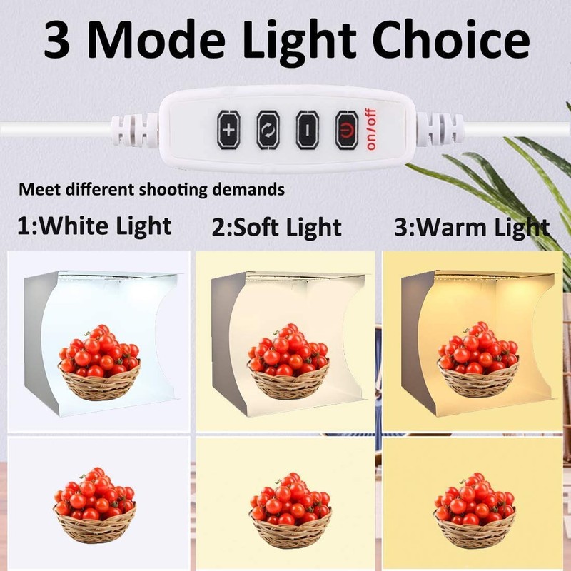 Photo Studio Light Box Kit, 12inch x 12inch Photography Adjustable