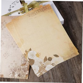 Ciieeo Cute Vintage Stationery Paper 5 Pack Letter Writing Sets A4 Size Ink Jet Printable Smooth Writing Surface Random Style