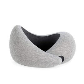 OSTRICHPILLOW GO Travel Pillow for Car & Airplane Neck Support with Travel Bag - Memory Foam Travel Accessories for Power Nap on Flight