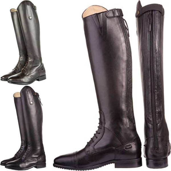 HKM Unisex's Valencia Riding Boots Normal/Extra Wide 9100 Pants, Black, 8