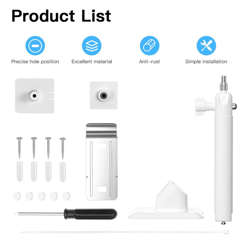 HOLACA Mount Bracket for R ing Solar Panel, Clip Hook