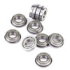 10PCS Miniature Flanged Ball Bearings,Double Shielded Bearing,8MM ID,16MM OD,5MM Thickness,18MM