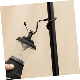 Totority 3pcs Steel Camping Hooks Multi Function Outdoor Pole Hooks for Lights Hats and Bags Portable Slide Design for Home and Garden Use