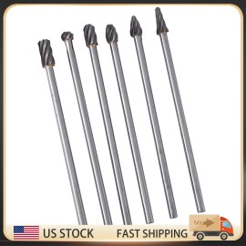 6 PC Aluminum Cylinder Head Porting Tungsten Carbide Porting And Polishing Tool