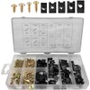 Car Door Panel U-Clip and Screw Kit, 170 Pieces, 9