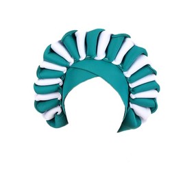 JRZXTWL Handmade African Women's headscarves, Nigerian headscarves Suitable for Birthday, Wedding, Holiday, Party Headwear (Green)