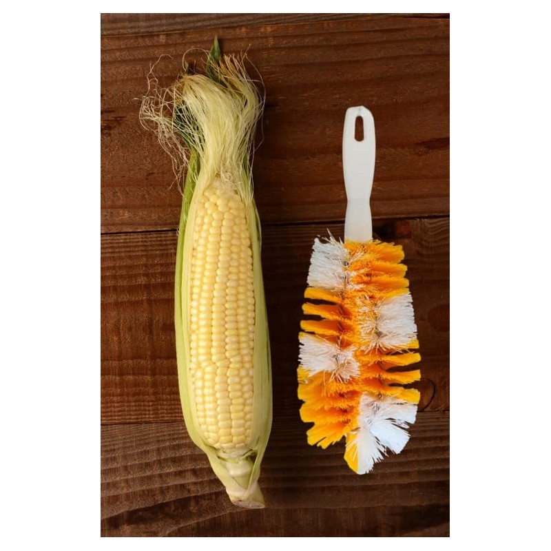 Corn De-Silker Brush | Bristled Veggetable Scrubber for Brushing Carrots,