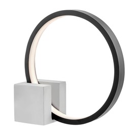 Lite Source Fannie 12 1/4" High Black Gray LED Accent Table Lamp