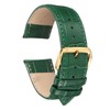 sourcing map Leather Watch Band 24mm Embossed Pattern Cowhide Watch