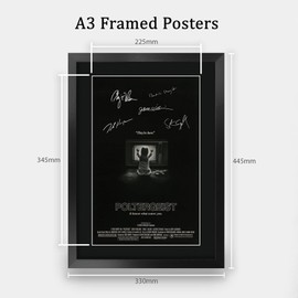 HWC Trading FR A3 Poltergeist (1982) Geschenke Geduckter Poster Signiertes Autogramm Foto für Fans von Film Memorabilien - A3 Gerahmt