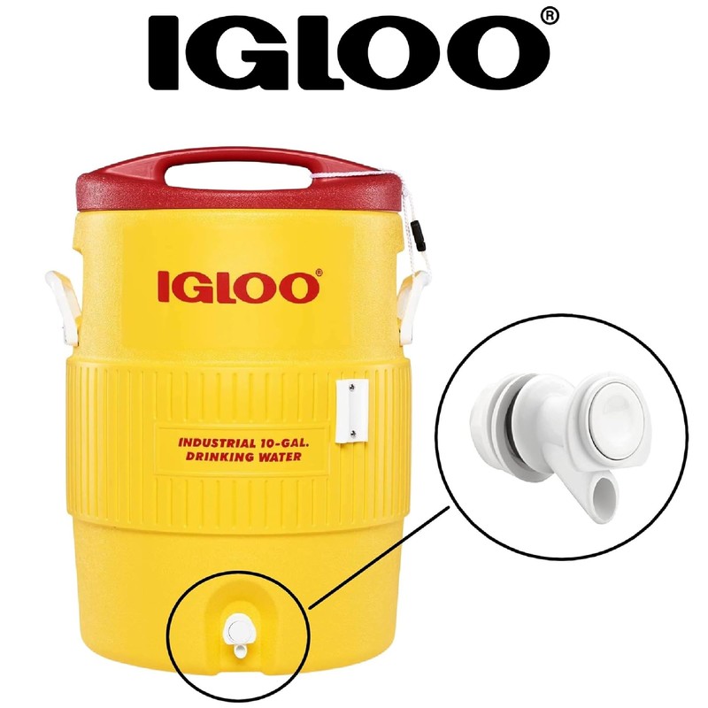 IGLOO Part's (White) Push Button Spigot, 2-10 Gallon Water Jugs