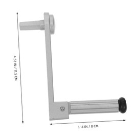 Operitacx Kleiderständer Handkurbel Kurbel Camper Zusammenklappbare Kleiderstange Pop Up Camper Kurbel Bohrmaschine Ersatzteile Wandmontierte Wäscheständer Aluminiumlegierung