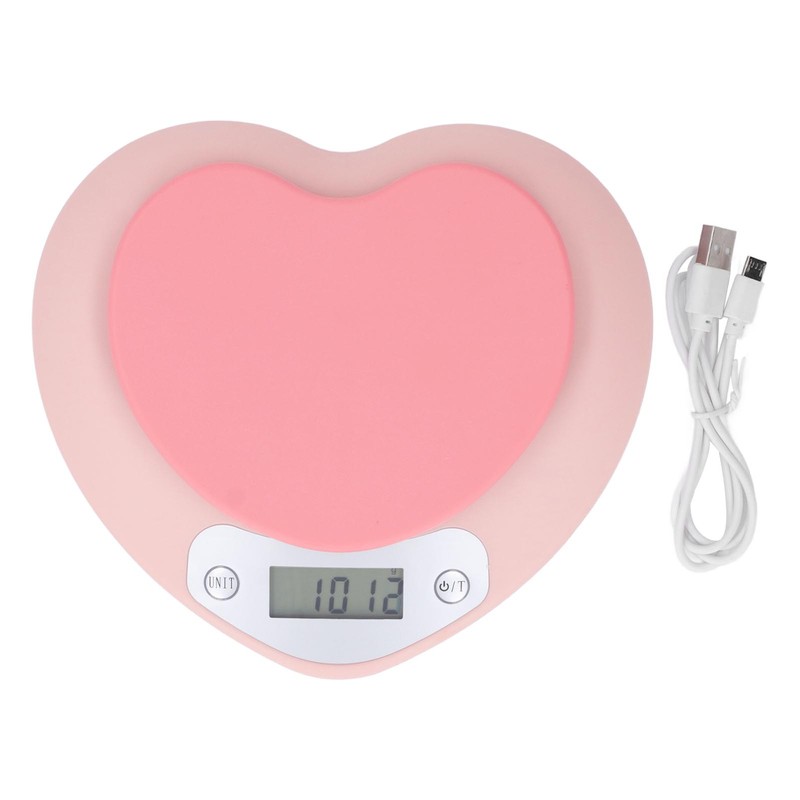 1g Accuracy Digital Kitchen Scale 5kg Household Small Heart Shape